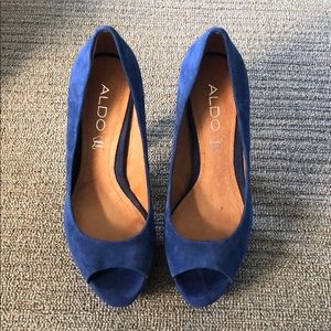 Aldo Blue Suede Pumps